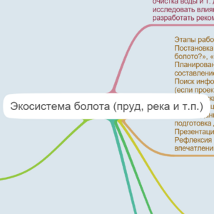 ментальная карта экосистема болота